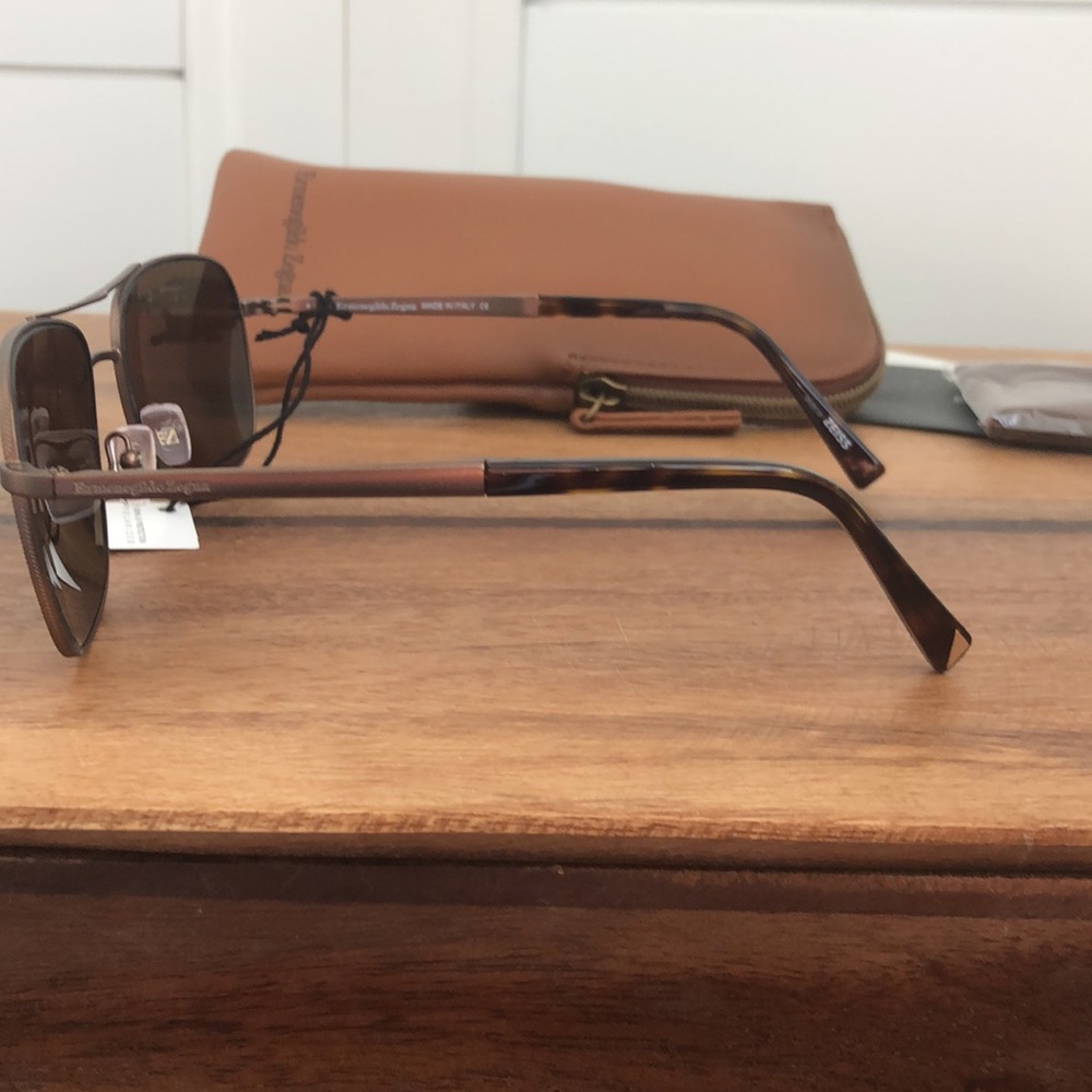 NWT Ermenegildo Zegna polarized sunglasses made in Italy - Picture 9 of 13